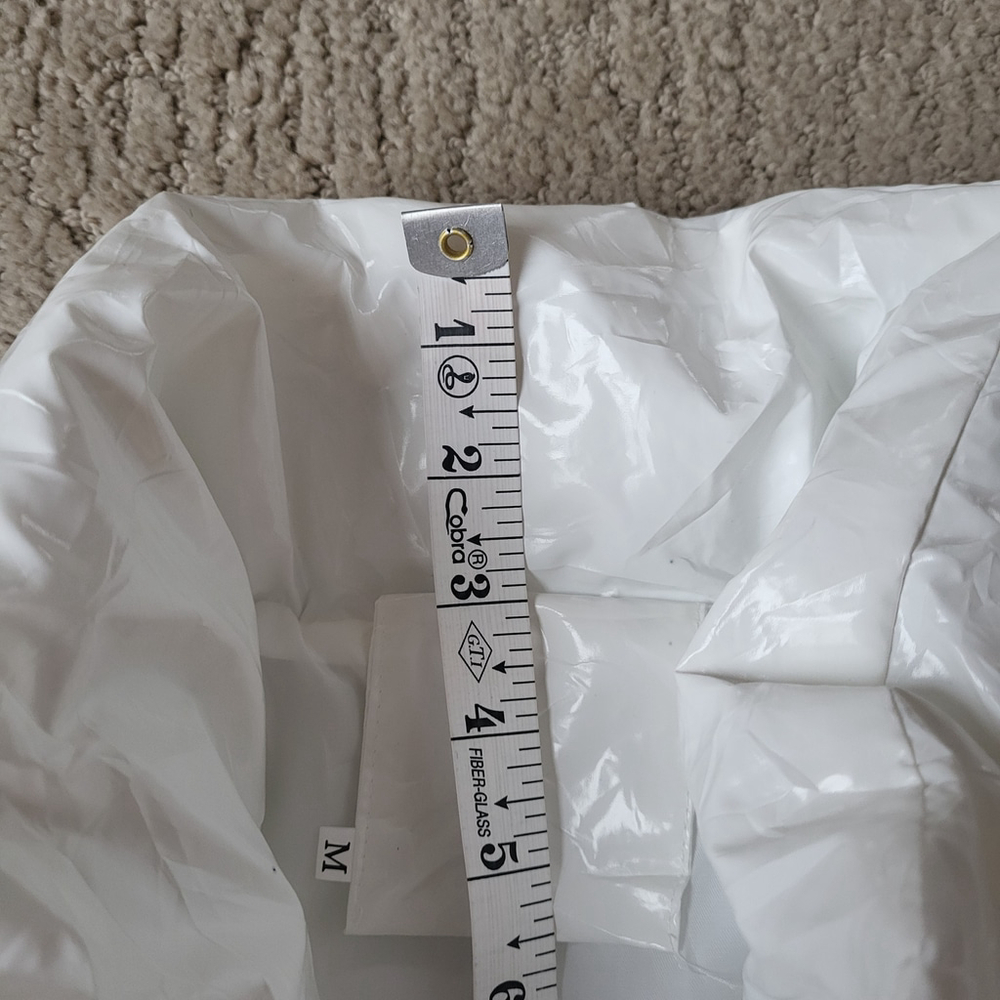Women’s Shiny Cropped Puffer Jacket – Uaneo – White – Size M – NWT - Picture 5 of 12